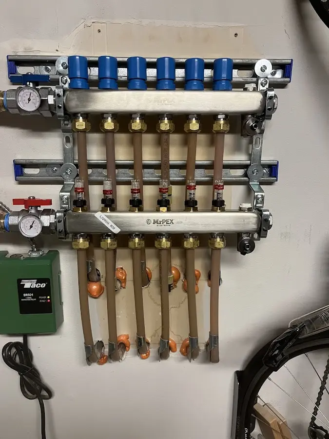 Plumber performing Gas Line Installation at a residential property in Cold Spring